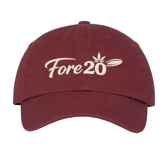 FORE20 Disc Golf Dad Hat – Low Profile, High Thoughts