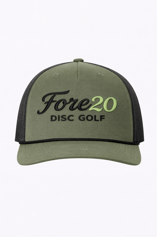 FORE20 Disc Golf Rope Trucker Hat