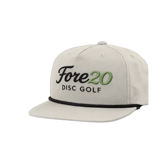FORE20 Flat Bill Snapback Rope Hat