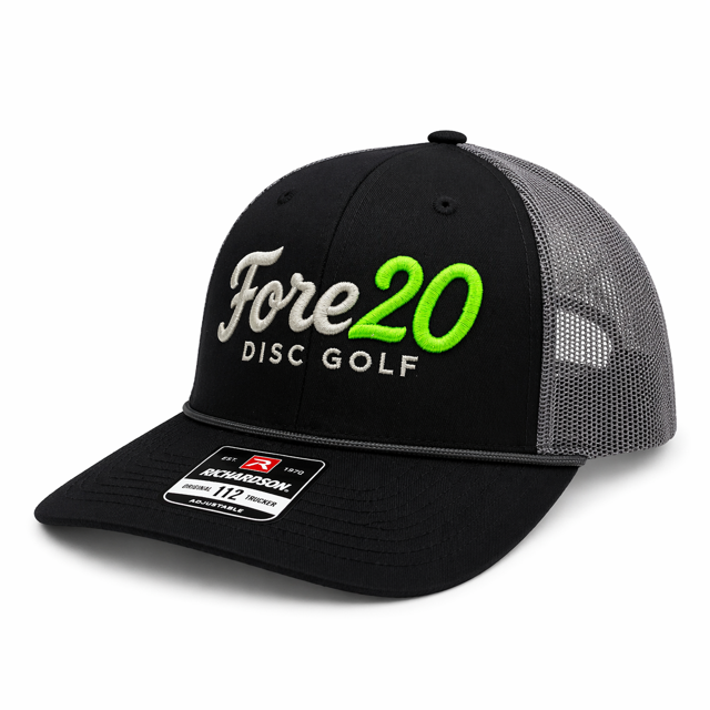 FORE20 Disc Golf Rope Trucker Hat