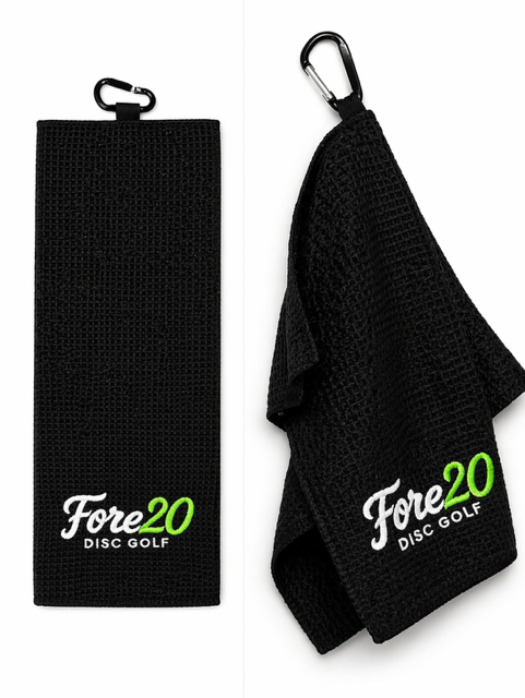 FORE20 Disc Golf Towel- Don't forget to bring a towel