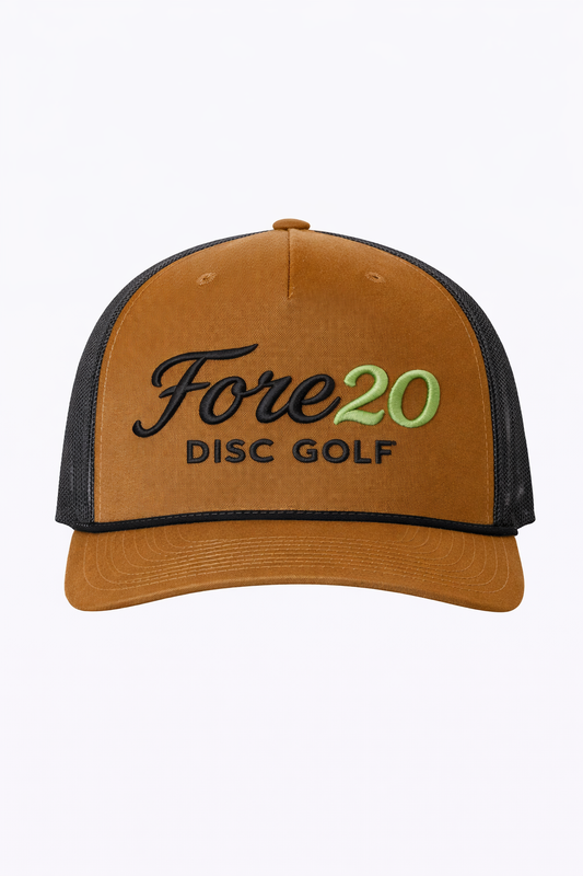 FORE20 Disc Golf Rope Trucker Hat