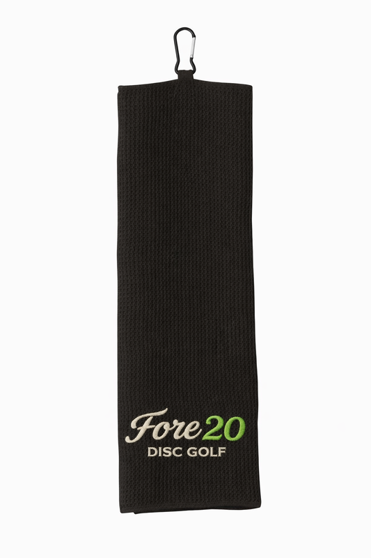 FORE20 Disc Golf Towel- Don't forget to bring a towel