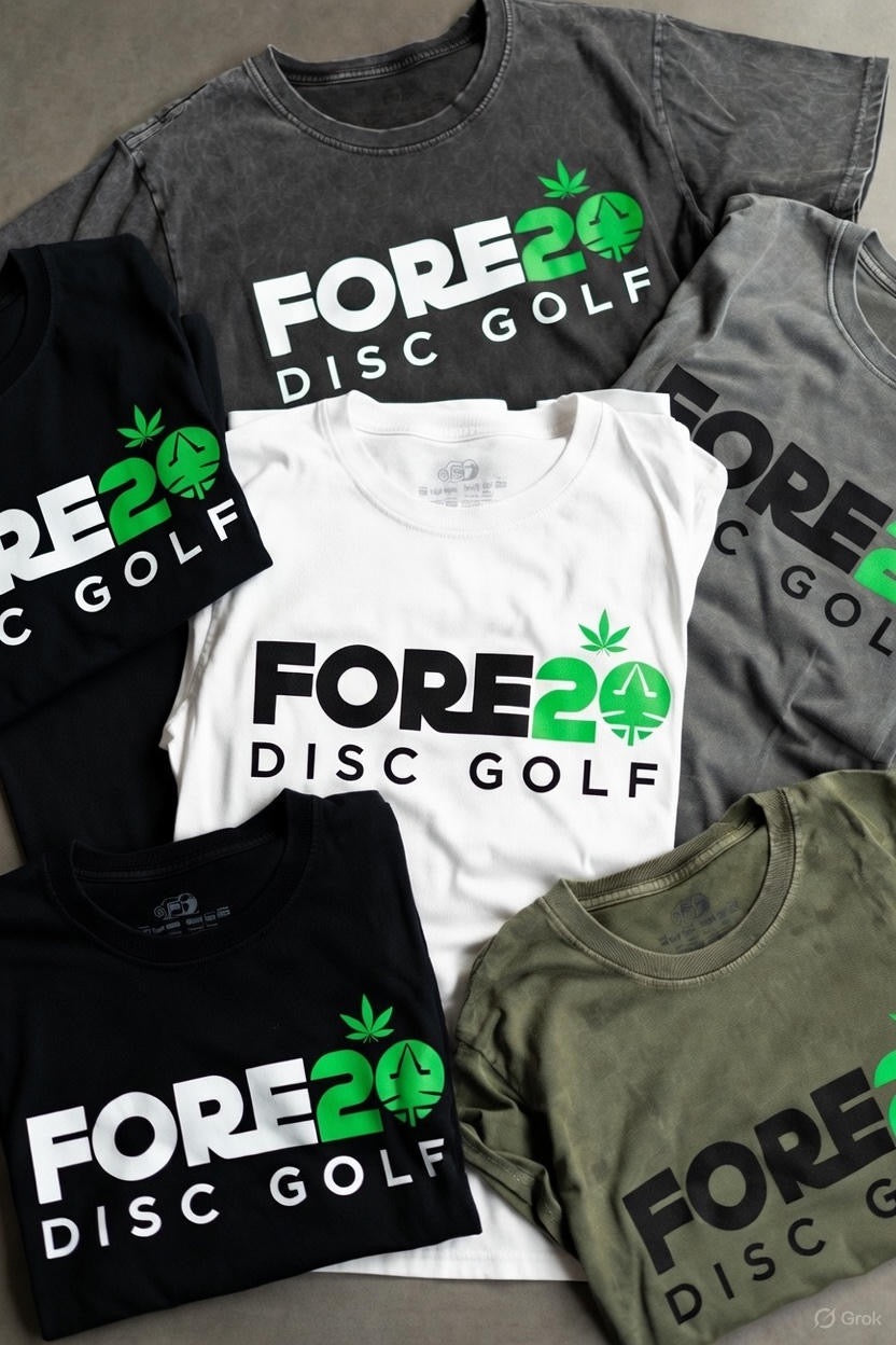 FORE20 Disc Golf Shirt – Chill Guy Edition