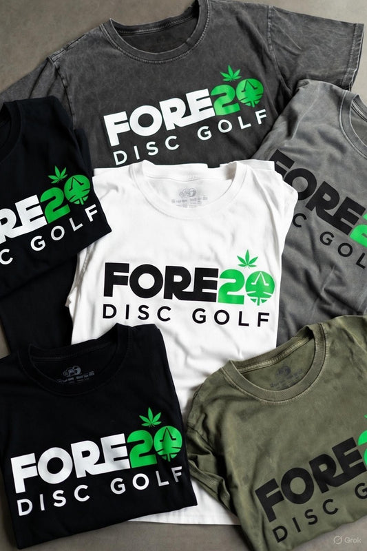 FORE20 Disc Golf Shirt – Chill Guy Edition